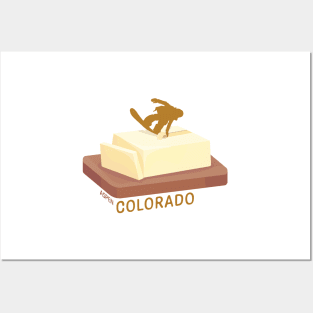 Snowboard Butter Carving | Aspen Colorado Posters and Art